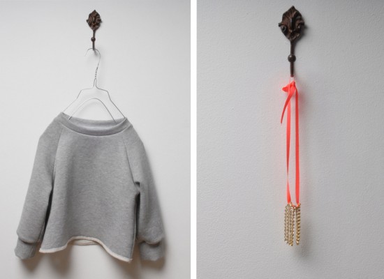 Sweater + necklace