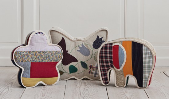 andmade pillows - Jessica Ogden & Lee Benjamin, Lily’s Castle in the Sand Exhibition, 2012  - THE APARTMENT