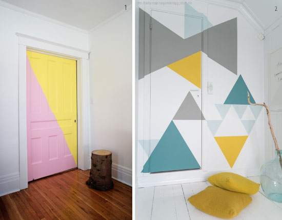 peindre-ses-portes-avec-des-formes-geometriques