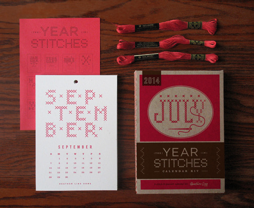 2014 Year in Stitches Calendar Kit