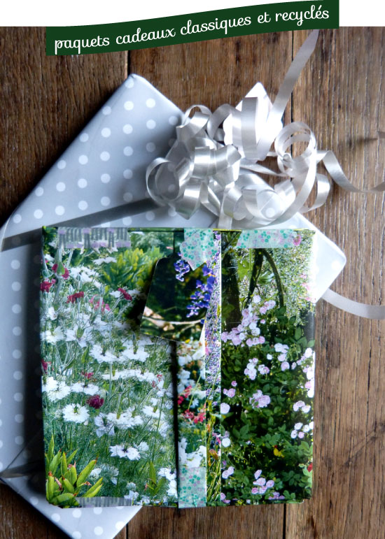 Recycled magazine as gift wrap