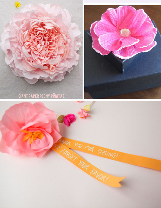 Crepe Paper Flower DIY // Fleurs en papier crépon