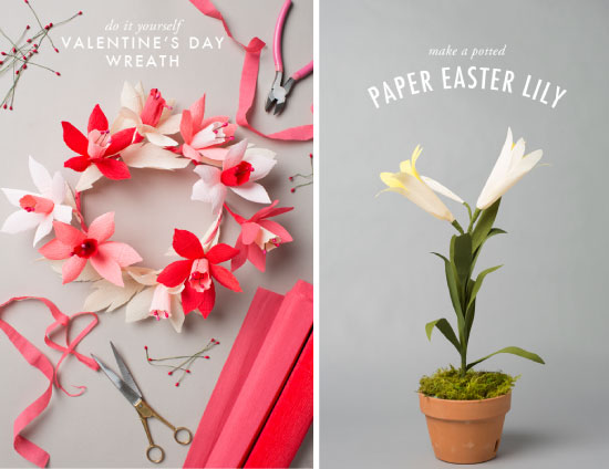 Crepe Paper Flower DIY // Fleurs en papier crépon