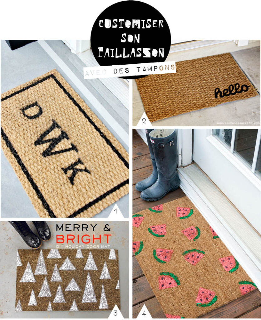DIY Doormat // customiser son paillasson