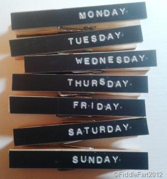 Days of the Week Peg Fridge Magnets[9]