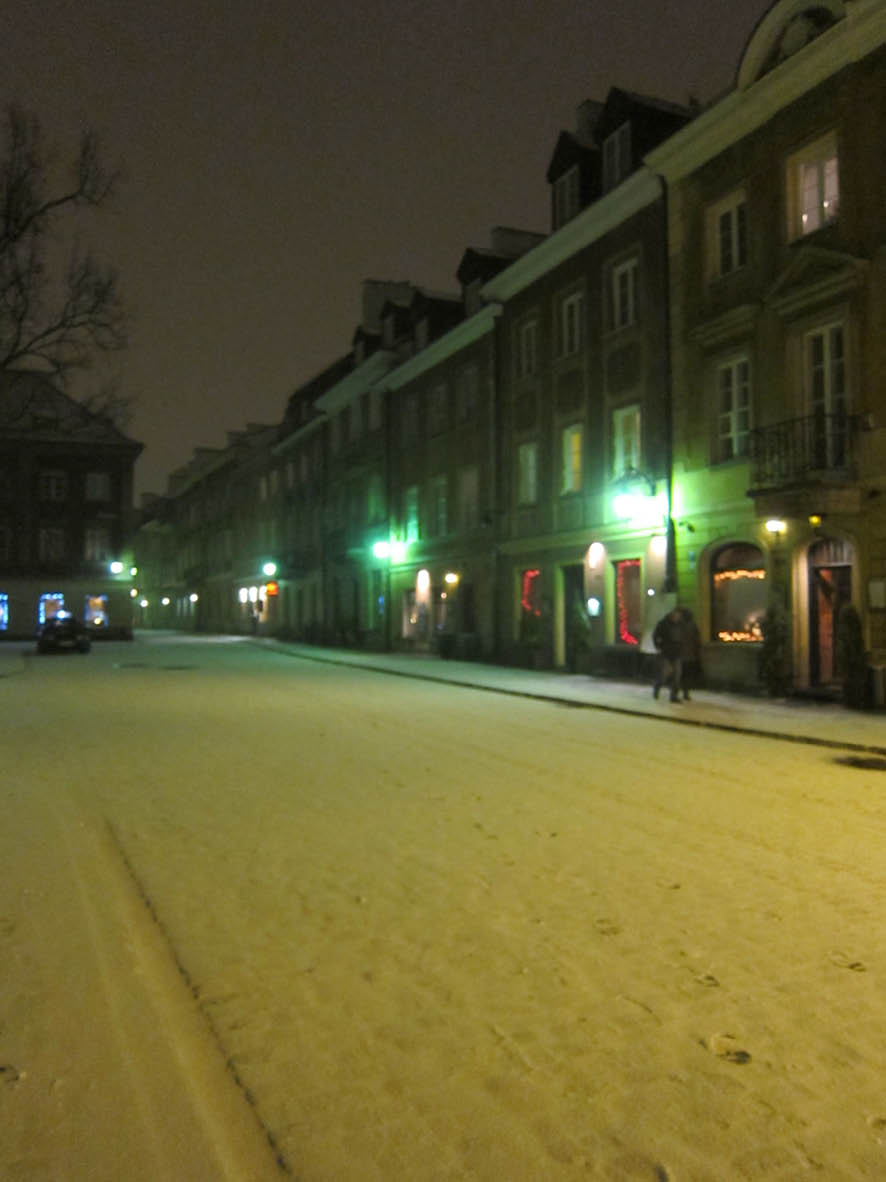Varsovie sous la neige