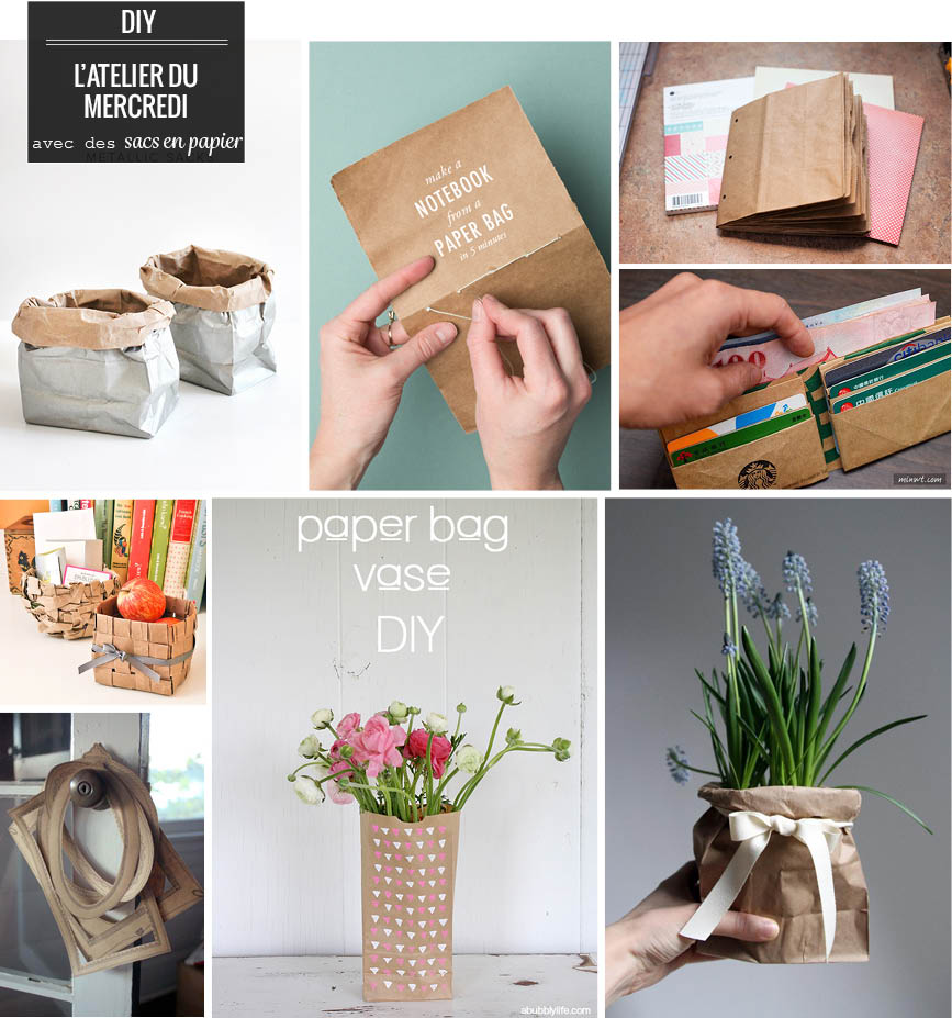 DIY avec des sacs en papier // Upcycled brown paper bags