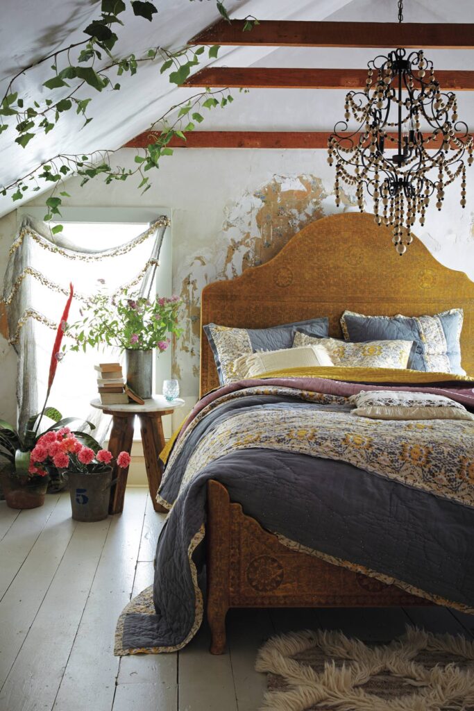 Hand-Embossed Bed // Anthropologie
