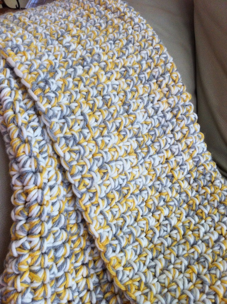 Chunky Crochet Baby Blanket – Tutorial