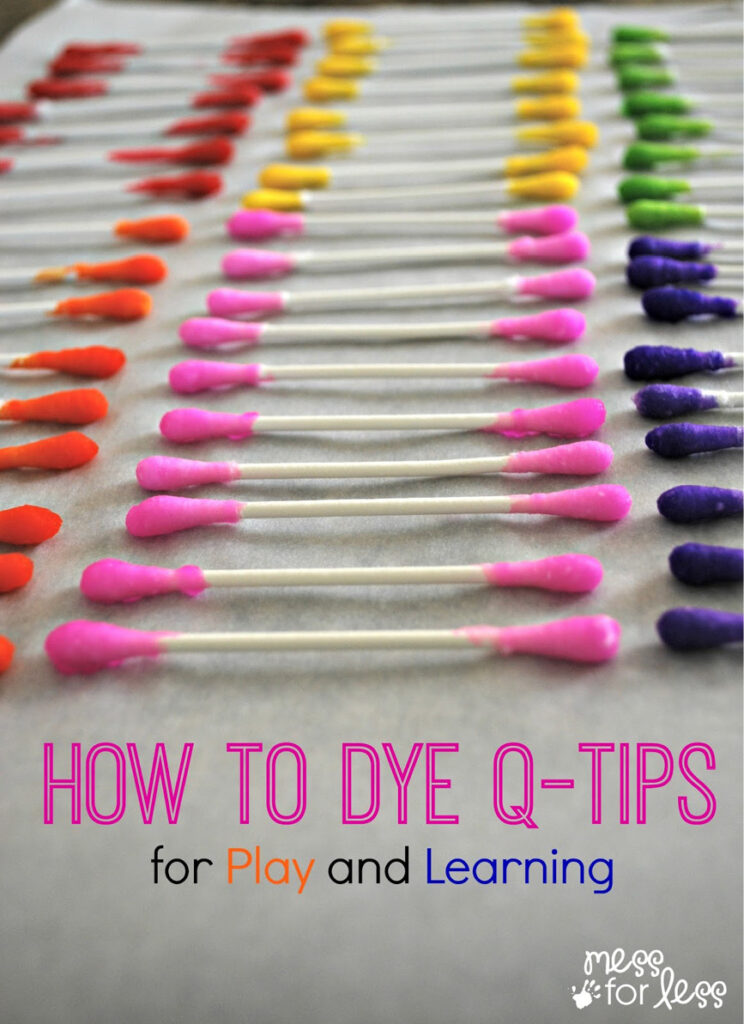 how-to-dye-q-tips