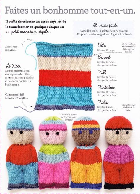 Comment tricoter une mini poupée en laine ? • Plumetis Magazine